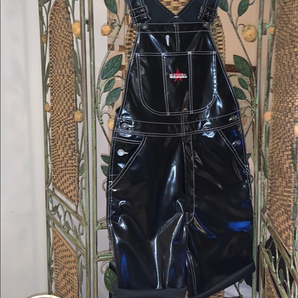 Mademe vinyl Overall Shorts